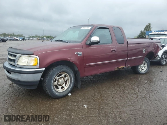 1998 Ford F-150 with VIN 1FTZX1761WNB66851, listed as a Copart auction lot 55464455 with 92,036 mi miles and Clean title. Bid and sale history available at DreamBid. Image 1.
