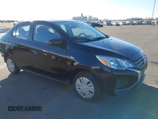 2023 Mitsubishi Mirage ES with VIN ML32FUFJ0PHF04953, listed as a IAAI auction lot 41289913 with 22,539 mi miles and . Bid and sale history available at DreamBid. Image 1.