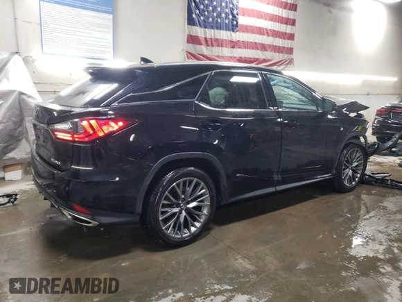 2020 Lexus RX 350 F Sport Performance with VIN 2T2YZMDA5LC257762, listed as a Copart auction lot 52093915 with 43,246 mi miles and Salvage title. Bid and sale history available at DreamBid. Image 3.