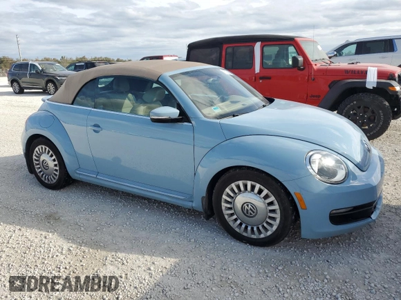 2015 Volkswagen Beetle 1.8T with VIN 3VW517AT6FM800888, listed as a Copart auction lot 76752664 with Not provided miles and Salvage title. Bid and sale history available at DreamBid. Image 4.