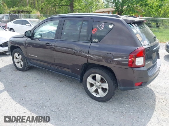 2014 Jeep Compass Latitude with VIN 1C4NJDEBXED622352, listed as a IAAI auction lot 42130403 with 149,024 mi miles. Bid and sale history available at carsss.com. Image 3.