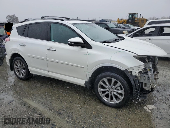2017 Toyota RAV4 Limited with VIN 2T3YFREV2HW315576, listed as a Copart auction lot 85927634 with 126,617 mi miles and Salvage Title. Bid and sale history available at DreamBid. Image 4.