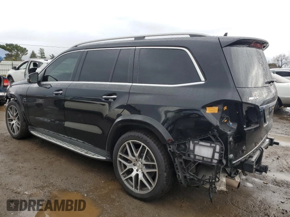 2017 Mercedes-Benz GLS with VIN 4JGDF7FE6HA747406, listed as a Copart auction lot 86595384 with 40,453 mi miles and Salvage Title. Bid and sale history available at carsss.com. Image 2.