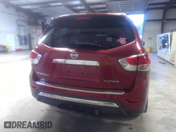 2014 Nissan Pathfinder SL with VIN 5N1AR2MN7EC607817, listed as a IAAI auction lot 41156939 with 145,463 mi miles and . Bid and sale history available at DreamBid. Image 14.