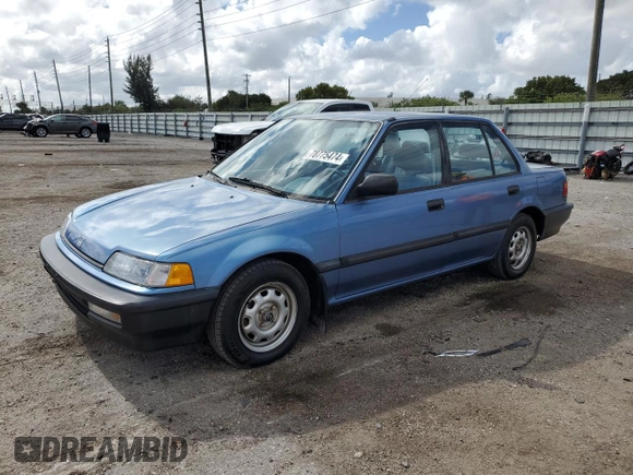 1991 Honda Civic z VIN 1HGED364XML052697, wystawiony jako Copart lot #78775474 z przebiegiem 650 755 mil mil oraz Szkoda całkowita • Salvage title. Historia ofert i sprzedaży dostępna na DreamBid. Obrazek 1.