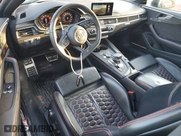 2018 Audi RS 5 z VIN WUAPWAF57JA903959, wystawiony jako Copart lot #86497634 z przebiegiem 11 104 mil mil oraz Szkody całkowita. Historia ofert i sprzedaży dostępna na DreamBid. Obrazek 8.