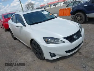 2011 Lexus IS 250 with VIN JTHBF5C24B5133687, listed as a IAAI auction lot 42013015 with 116,939 mi miles. Bid and sale history available at carsss.com. Image 1.