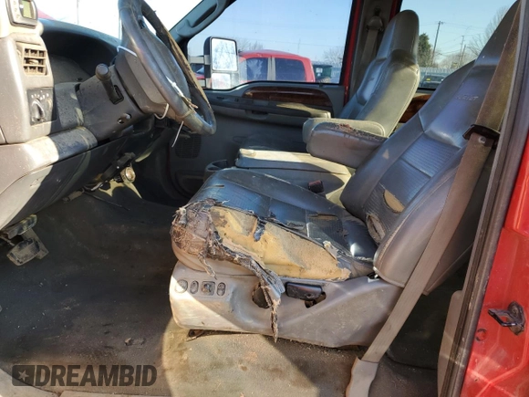 2003 Ford F-350 XL with VIN 1FTWW33FX3EA92736, listed as a Copart auction lot 43202075 with 287,887 mi miles and Salvage Title. Bid and sale history available at DreamBid. Image 7.