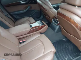 2012 Audi A8 L with VIN WAURVAFD7CN011767, listed as a IAAI auction lot 41848096 with 98,397 mi miles. Bid and sale history available at carsss.com. Image 8.