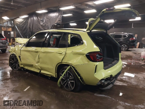 2022 BMW X3 M with VIN 5YM13EC07N9K40760, listed as a IAAI auction lot 41502792 with 30,764 mi miles and . Bid and sale history available at DreamBid. Image 3.