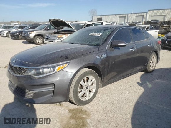 2016 Kia Optima LX z VIN KNAGT4L30G5107370, wystawiony jako Copart lot #50686815 z przebiegiem 156 297 mil mil oraz Szkoda całkowita • Salvage title. Historia ofert i sprzedaży dostępna na DreamBid. Obrazek 1.