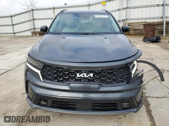 2023 Kia Sorento SX Prestige with VIN 5XYRKDLF5PG201387, listed as a Copart auction lot 85784174 with 44,684 mi miles and Salvage Title. Bid and sale history available at carsss.com. Image 5.