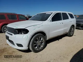 2019 Dodge Durango GT Plus with VIN 1C4RDHDG1KC769125, listed as a Copart auction lot 48247185 with 116,265 mi miles and Salvage Title. Bid and sale history available at carsss.com. Image 1.