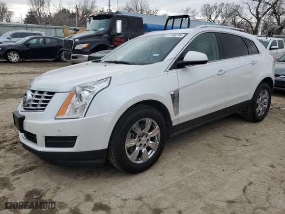 2015 Cadillac SRX Luxury Collection with VIN 3GYFNBE36FS599993, listed as a Copart auction lot 41795215 with 125,675 mi miles and Salvage Title. Bid and sale history available at carsss.com. Image 1.