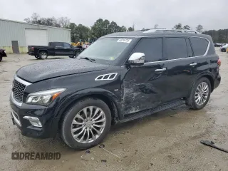 2016 Infiniti QX80 Limited with VIN JN8AZ2NE6G9122432, listed as a Copart auction lot 44016725 with 138,446 mi miles and Salvage title. Bid and sale history available at DreamBid. Image 1.