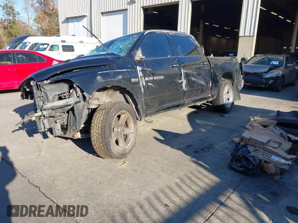 2012 Ram 1500 Sport with VIN 1C6RD7MT7CS341002, listed as a IAAI auction lot 41372780 with 1 mi miles. Bid and sale history available at carsss.com. Image 17.