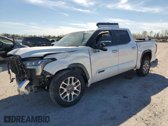 2024 Toyota Tundra 2WD 1794 Edition with VIN 5TFMA5AB1RX030589, listed as a Copart auction lot 49426235 with 20,554 mi miles and Salvage Title. Bid and sale history available at carsss.com. Image 1.