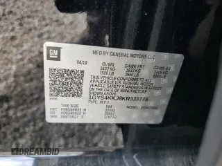 2019 Cadillac Escalade ESV Platinum with VIN 1GYS4KKJ8KR333778, listed as a Copart auction lot 58029705 with Not provided miles and Salvage title. Bid and sale history available at DreamBid. Image 13.
