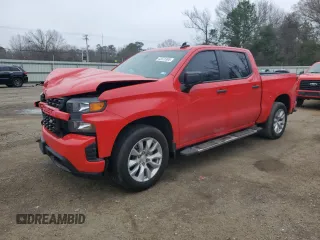2022 Chevrolet Silverado 1500 Custom with VIN 3GCPWBEK3NG174845, listed as a Copart auction lot 43876995 with 40,868 mi miles and Salvage Title. Bid and sale history available at DreamBid. Image 1.