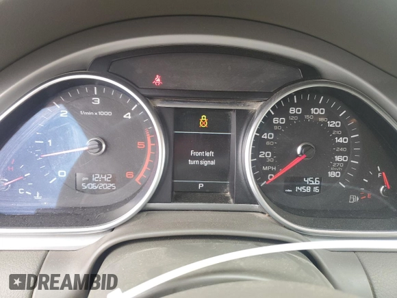 2013 Audi Q7 Premium Plus with VIN WA1LMAFE8DD003313, listed as a Copart auction lot 55308525 with 145,816 mi miles and Salvage title. Bid and sale history available at DreamBid. Image 9.