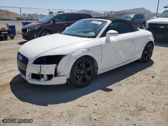 2008 Audi TT 2.0T with VIN TRUMF38J981003098, listed as a Copart auction lot 65203494 with 102,820 mi miles and Salvage Title. Bid and sale history available at carsss.com. Image 1.