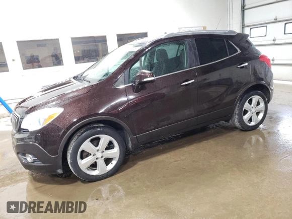 2015 Buick Encore Convenience with VIN KL4CJFSB4FB045932, listed as a Copart auction lot 55582955 with 130,116 mi miles and Clean Title. Bid and sale history available at carsss.com. Image 1.