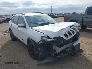 2019 Jeep Cherokee Latitude Plus with VIN 1C4PJLLB7KD443736, listed as a IAAI auction lot 41632280 with 108,314 mi miles. Bid and sale history available at carsss.com. Image 1.