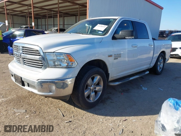 2019 Ram 1500 Classic Lone Star with VIN 1C6RR6LT2KS516252, listed as a IAAI auction lot 41134152 with 79,239 mi miles. Bid and sale history available at carsss.com. Image 2.