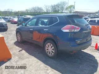 2015 Nissan Rogue SL with VIN 5N1AT2MV9FC896489, listed as a IAAI auction lot 41971675 with Not Provided miles. Bid and sale history available at carsss.com. Image 3.