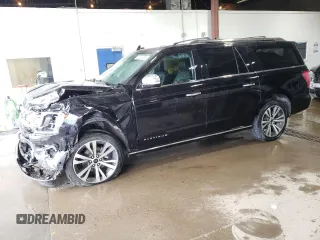 2021 Ford Expedition Max Platinum with VIN 1FMJK1MT1MEA84830, listed as a Copart auction lot 56530065 with 48,330 mi miles and Salvage title. Bid and sale history available at DreamBid. Image 1.