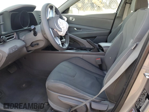 2023 Hyundai Elantra SEL with VIN KMHLM4AG7PU371997, listed as a Copart auction lot 49496675 with 75,387 mi miles and Salvage Title. Bid and sale history available at DreamBid. Image 7.