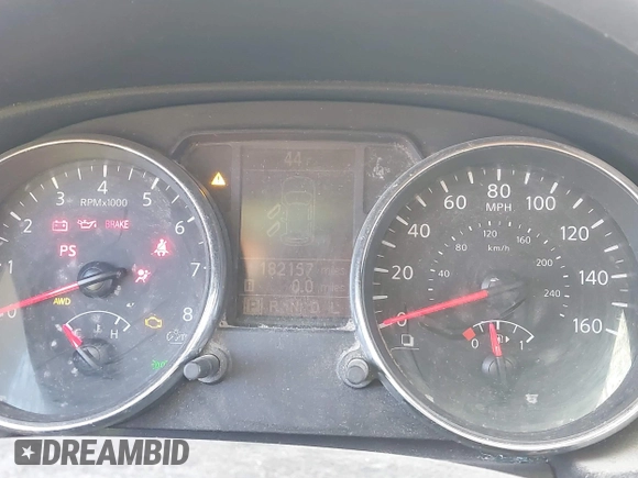 2013 Nissan Rogue SL with VIN JN8AS5MVXDW618984, listed as a IAAI auction lot 41793123 with 182,157 mi miles and . Bid and sale history available at DreamBid. Image 7.
