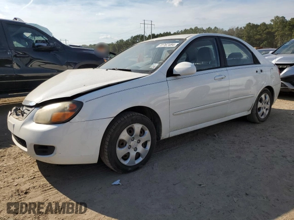 2009 Kia Spectra LX with VIN KNAFE221295606992, listed as a Copart auction lot 72767494 with 163,041 mi miles and Salvage Title. Bid and sale history available at carsss.com. Image 1.
