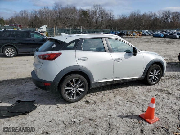 2017 Mazda CX-3 Grand Touring with VIN JM1DKFD70H0141197, listed as a Copart auction lot 45834855 with 146,609 mi miles and Salvage Title. Bid and sale history available at carsss.com. Image 3.