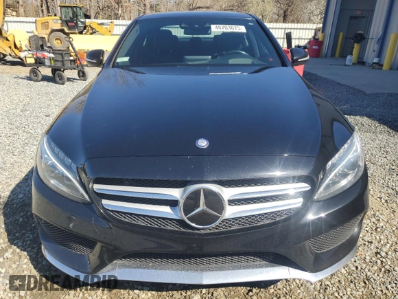 2015 Mercedes-Benz C-Class C 400 with VIN 55SWF6GB2FU027258, listed as a Copart auction lot 48703075 with 125,797 mi miles and Salvage Title. Bid and sale history available at carsss.com. Image 5.
