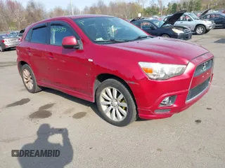 2011 Mitsubishi Outlander Sport SE with VIN JA4AR4AU3BZ019640, listed as a IAAI auction lot 42087359 with 199,791 mi miles. Bid and sale history available at carsss.com. Image 1.
