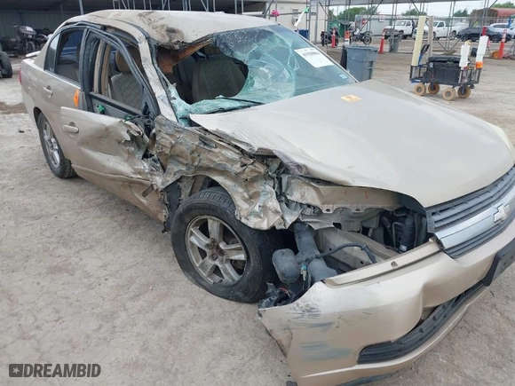 2005 Chevrolet Malibu LS with VIN 1G1ZT54805F208016, listed as a IAAI auction lot 41930864 with 160,613 mi miles. Bid and sale history available at carsss.com. Image 6.