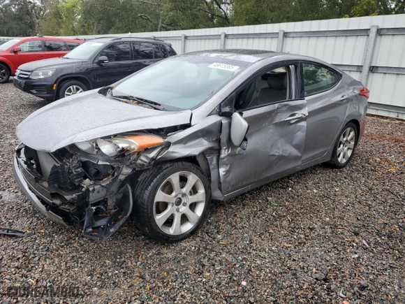 2012 Hyundai Elantra GLS with VIN KMHDH4AE5CU310844, listed as a Copart auction lot 46615385 with 140,117 mi miles and Salvage Title. Bid and sale history available at carsss.com. Image 1.