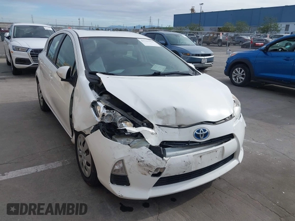 2012 Toyota Prius One with VIN JTDKDTB33C1027813, listed as a IAAI auction lot 41721224 with 183,054 mi miles. Bid and sale history available at carsss.com. Image 17.