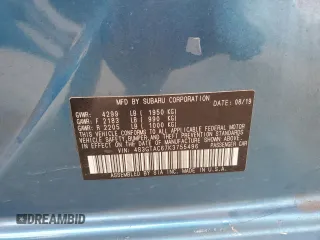 2019 Subaru Impreza Premium with VIN 4S3GTAC67K3755496, listed as a Copart auction lot 59822525 with 80,259 mi miles and Salvage title. Bid and sale history available at DreamBid. Image 13.