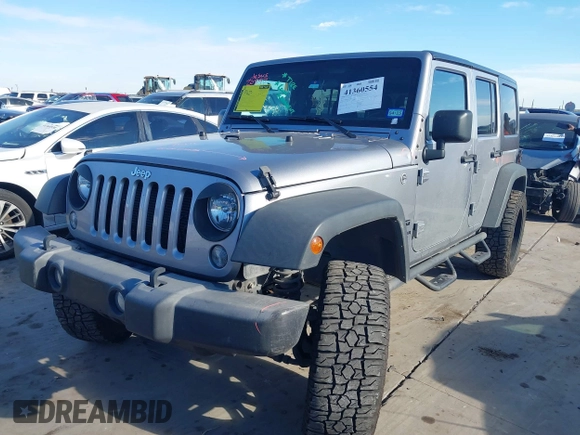 2017 Jeep Wrangler Unlimited Sport with VIN 1C4BJWDG1HL709191, listed as a IAAI auction lot 41360554 with 64,527 mi miles. Bid and sale history available at carsss.com. Image 18.