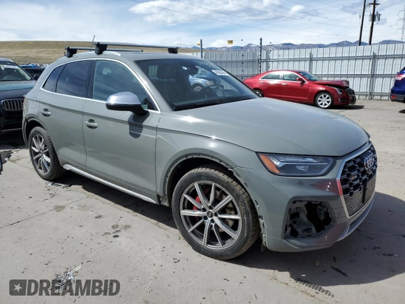 2021 Audi SQ5 Premium Plus with VIN WA1B4AFY9M2139595, listed as a Copart auction lot 48438494 with 28,979 mi miles and . Bid and sale history available at DreamBid. Image 4.