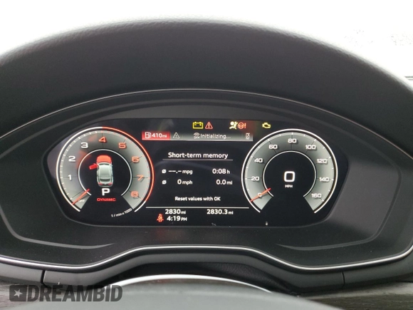 2023 Audi A5 Sportback Premium Plus with VIN WAUCBCF56PA018015, listed as a Copart auction lot 44387803 with 2,830 mi miles. Bid and sale history available at carsss.com. Image 9.