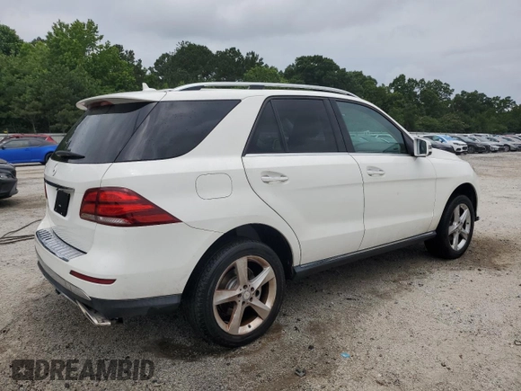 2017 Mercedes-Benz GLE 350 with VIN 4JGDA5JB1HA902654, listed as a Copart auction lot 59092805 with 104,503 mi miles and Clean title. Bid and sale history available at DreamBid. Image 3.