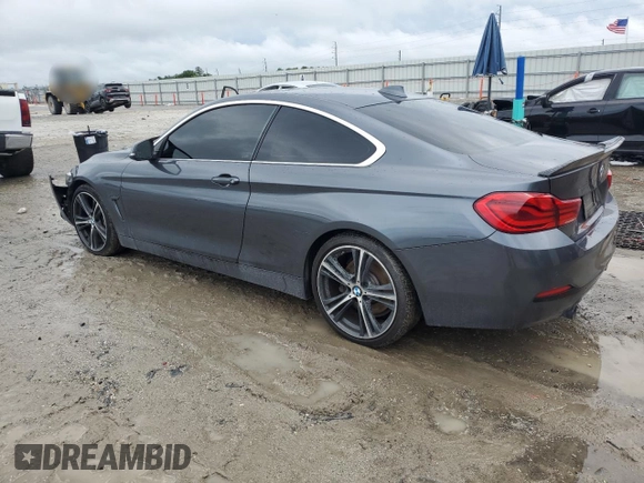 2019 BMW 4 Series 440i z VIN WBA4W7C58KAG53074, wystawiony jako Copart lot #54901475 z przebiegiem 56 521 mil mil oraz Szkoda całkowita • Salvage title. Historia ofert i sprzedaży dostępna na DreamBid. Obrazek 2.