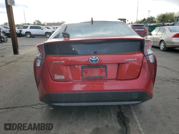 2016 Toyota Prius Two with VIN JTDKBRFU4G3516422, listed as a Copart auction lot 54629045 with 79,228 mi miles and Salvage Title. Bid and sale history available at DreamBid. Image 6.
