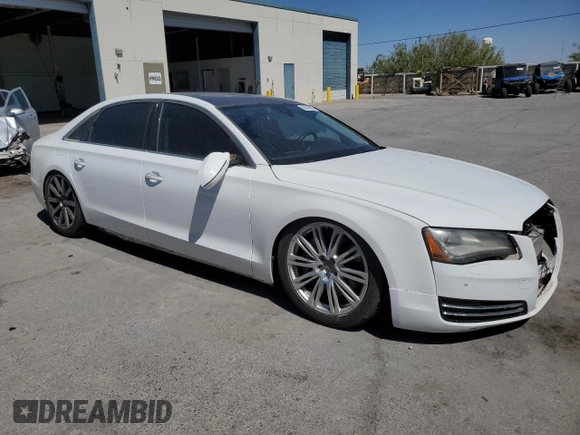 2012 Audi A8 L with VIN WAURVAFD2CN005083, listed as a Copart auction lot 55536025 with 172,865 mi miles and Clean Title. Bid and sale history available at carsss.com. Image 4.