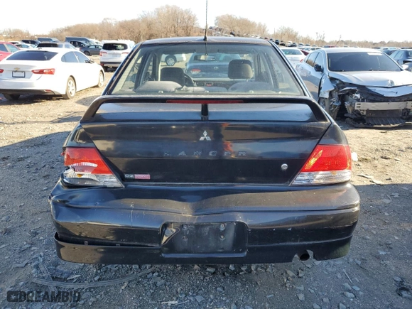 2002 Mitsubishi Lancer OZ-Rally with VIN JA3AJ86E42U083493, listed as a Copart auction lot 86426834 with 158,136 mi miles and Clean Title. Bid and sale history available at carsss.com. Image 6.