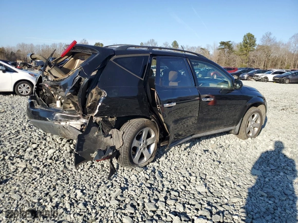 2005 Nissan Murano S with VIN JN8AZ08W15W430048, listed as a Copart auction lot 43046805 with 238,007 mi miles and Salvage Title. Bid and sale history available at carsss.com. Image 3.