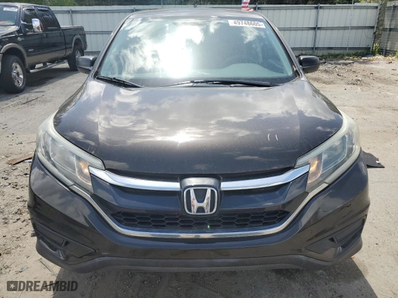 2015 Honda CR-V LX with VIN 2HKRM3H39FH547162, listed as a Copart auction lot 49748605 with 77,273 mi miles and Salvage Title. Bid and sale history available at carsss.com. Image 5.